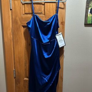 Emerald Sundae Royal Blue Midi Dress